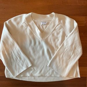 V-Neck cream sweater